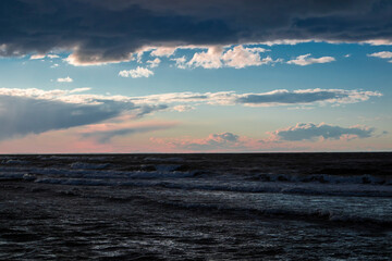 Canadian beach summer time sundown