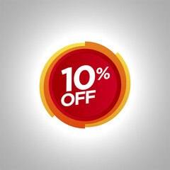 Sale promotion badge 10% off