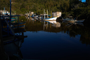 Obraz premium boats in the harbor