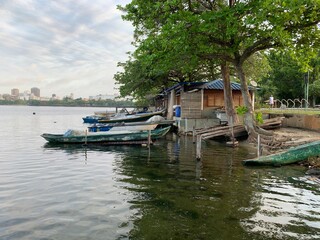 Obraz premium boats on the river