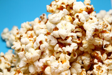 Popcorn coated with a sugar