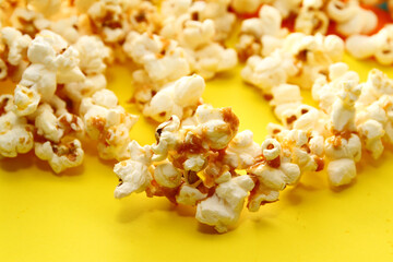Popcorn coated with a sugar