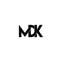 mdk letter original monogram logo design