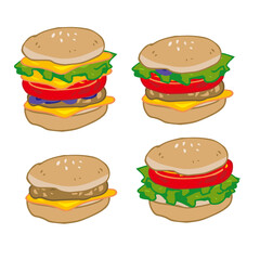 ハンバーガー　4種類
