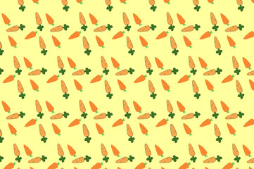 carrot smales pattern. suitable for wallpapers and backgrounds