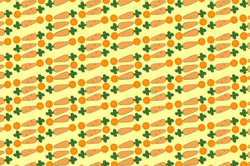 carrot smales pattern. suitable for wallpapers and backgrounds