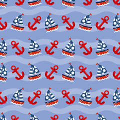 Obraz premium pattern sea under the sea concept illustration vector design 8