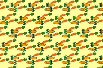 carrot smales pattern. suitable for wallpapers and backgrounds