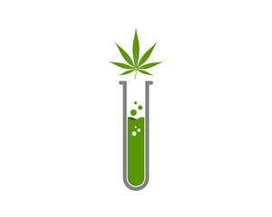 Cannabis lab research logo