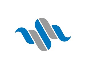 Abstract cloud stripes connection