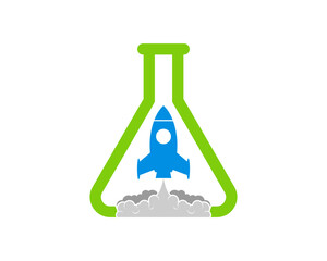 Music note in a wine bottle with wings beside