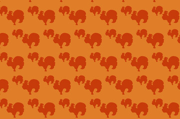 Sakura smales rooster pattern. suitable for wallpapers and backgrounds