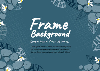 Fototapeta premium nature frame background concept illustration vector design 6
