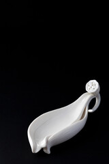 Fototapeta premium smoke and incense on black background