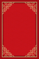 Chinese Traditional Background, The Great Wall Style Frame