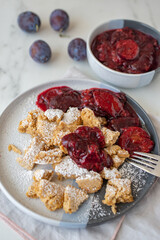 Kaiserschmarrn is a traditional Austrian or German sweet pancake dessert