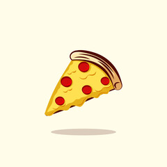 Illustration of a slice of pizza