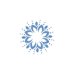 illustration vector graphic of flower bloom logo design