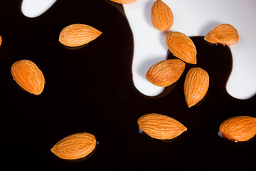 Almonds and Melted Chocolate