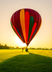 Obraz premium Sun Rise Hot Air Balloon 