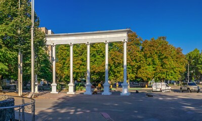 Seaside park in Chernomorsk, Ukraine