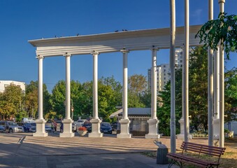 Seaside park in Chernomorsk, Ukraine