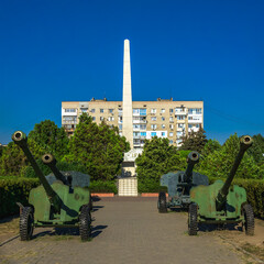 Obelisk of Glory in Chernomorsk, Ukraine
