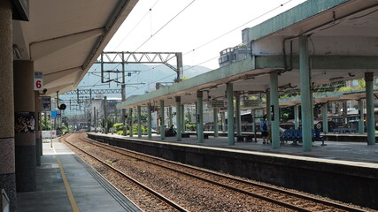 Fototapeta premium Train Station in taiwan