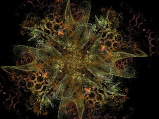 Imaginatory fractal background Image