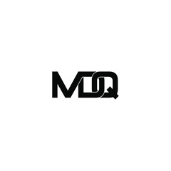 mdq letter original monogram logo design