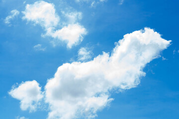 Naklejka na ściany i meble Blur clouds on the sky with sun light, nature