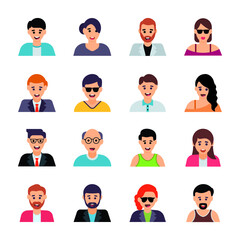 Human Characters Flat Vectors Set 