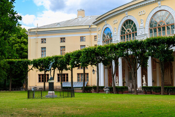 Decorated gallery of Gonzago, an architectural and frescos ensemble of the Pavlovsk Palace in Russia