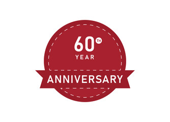 60 year anniversary Badge. 60 years anniversary