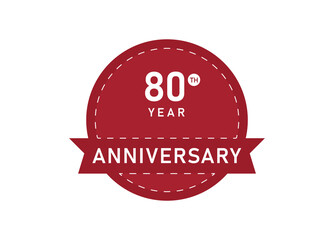 80-year anniversary Badge design 