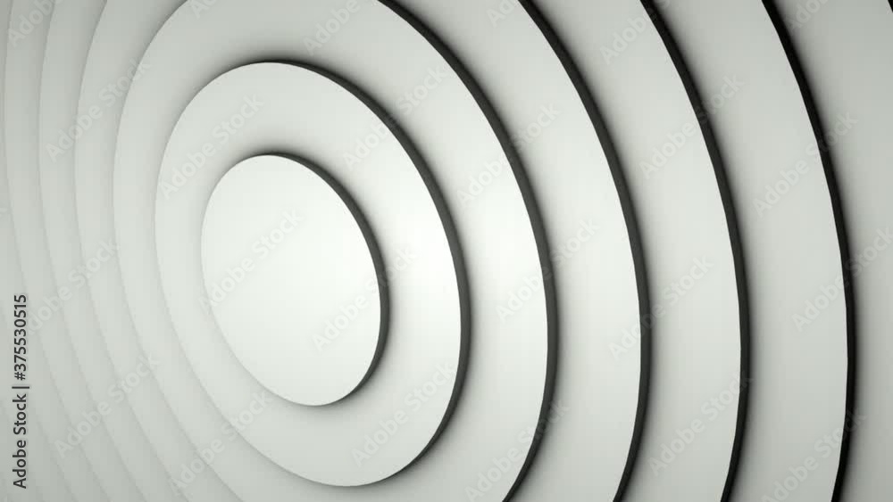 Poster background with a pattern of many rings, computer generated. 3d rendering of abstract circle set