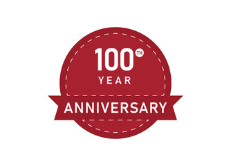 100 years anniversary Badges design 
