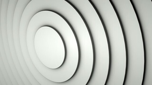 Background with a pattern of many rings, computer generated. 3d rendering of abstract circle set