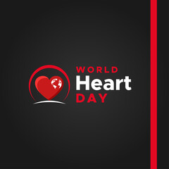 World Heart Day Vector Design Illustration