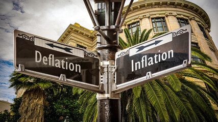 Street Sign Inflation versus Deflation