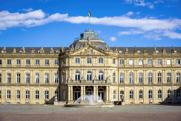 new castle in Stuttgart south Germany