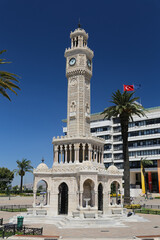 Fototapeta na wymiar Izmir Clock Tower in Izmir, Turkey