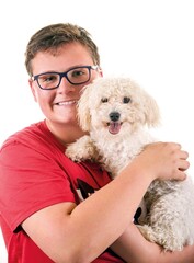 kind und hund