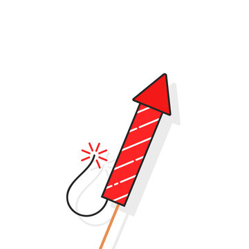 recommend clip art: simple rocket for firework