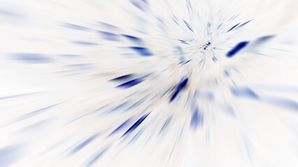 Abstract background with chaotic blue particles. Digital fractal art. 3d rendering.