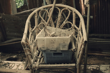 shopping carts in a row