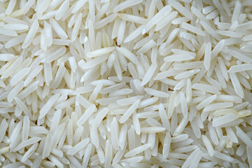 Basmati White basmati rice close-up