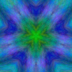 Abstract kaleidoscope background. Beautiful multicolor kaleidoscope texture. Unique kaleidoscope design.