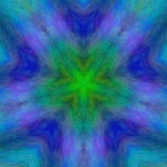 Papier Peint photo autocollant Mélange de couleurs Abstract kaleidoscope background. Beautiful multicolor kaleidoscope texture. Unique kaleidoscope design.