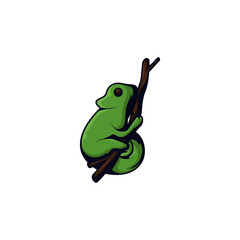 Chameleon vector design template illustration